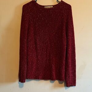 Carolyn Taylor Burgundy Knit Top